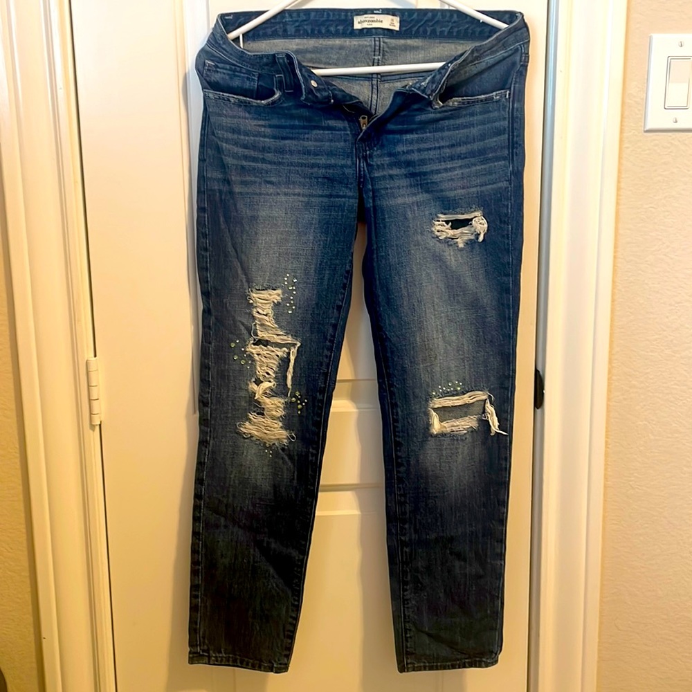 Abercrombie Kids embellished jeans